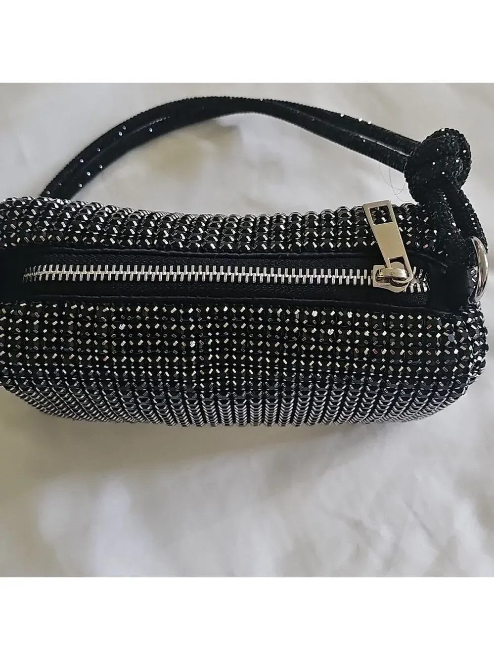 Black Beaded Bag Elegant Women's